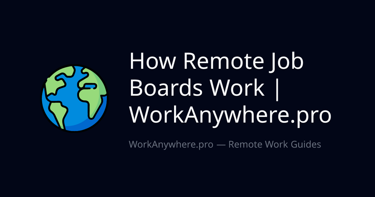 How Remote Job Boards Work | WorkAnywhere.pro