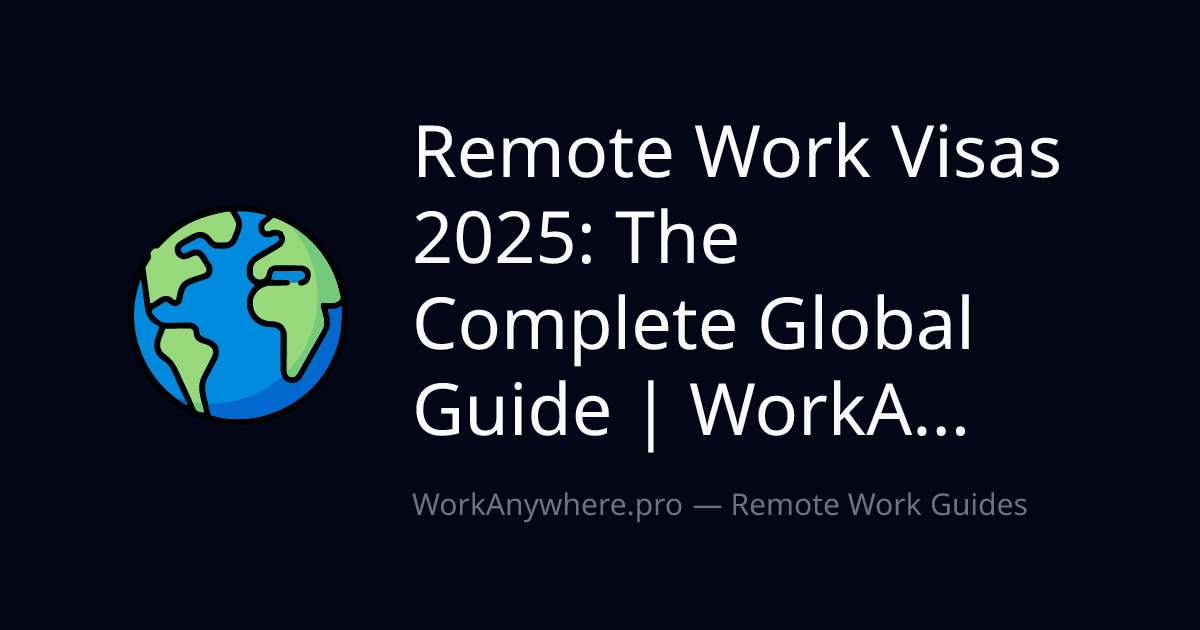 Photo inspiration: Remote Work Visas 2025 The Complete Global Guide Photo Inspiration